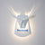 Color Your Brand - Send Us a Logo Request for the Aluminum Deer Head LED Light Fixture