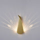 Gold Aluminum Peacock LED Light Fixture