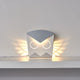 Silver Aluminum Owl LED Light Fixture